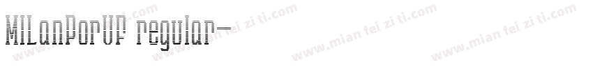 MILanPorVF regular字体转换